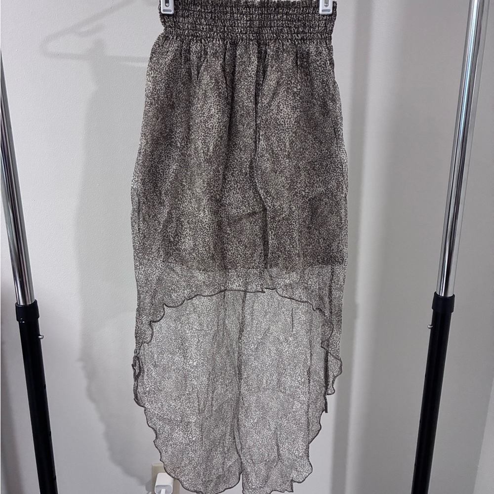Sisley High-Low Maxi Skirt - silk
